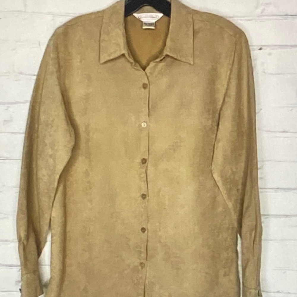 Northern Reflections Tan Button-Down Shirt